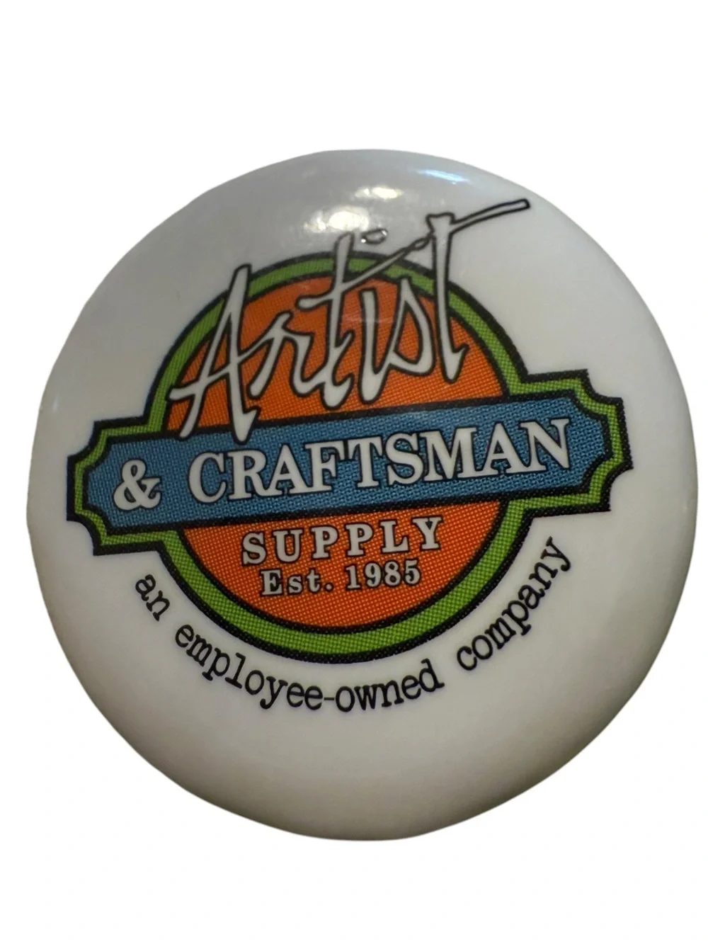 Artist & Craftsman Supply Company Pin  2 Buttons 1.25